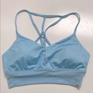 NWOT ALO Yoga Blue Strappy Sports Bra size medium